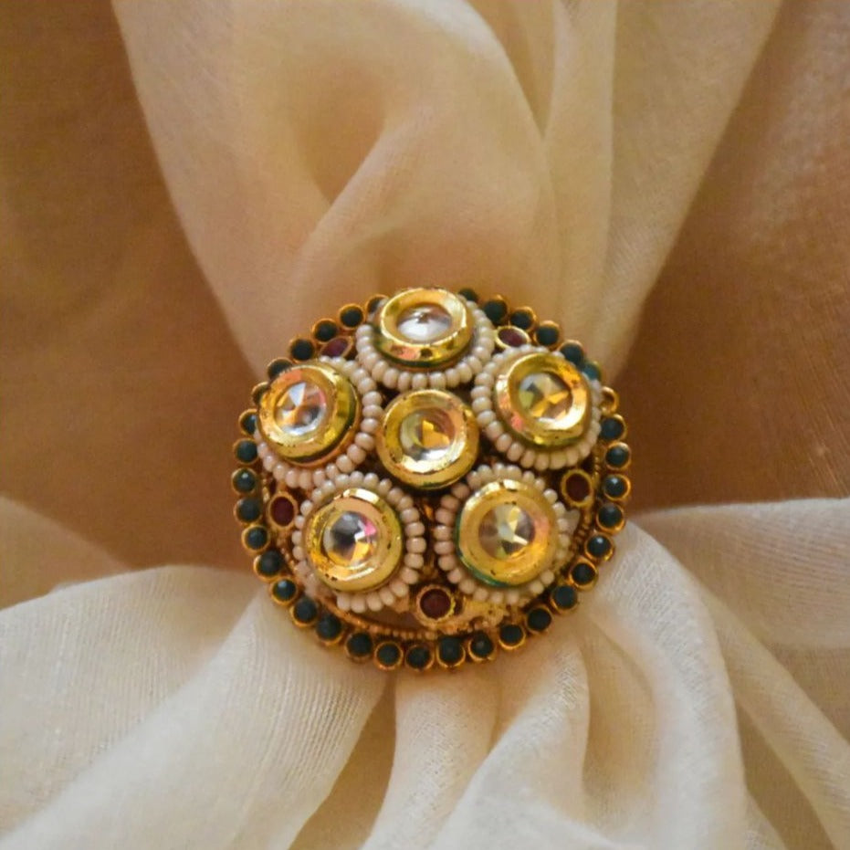 Rajputi Kundan Ring
