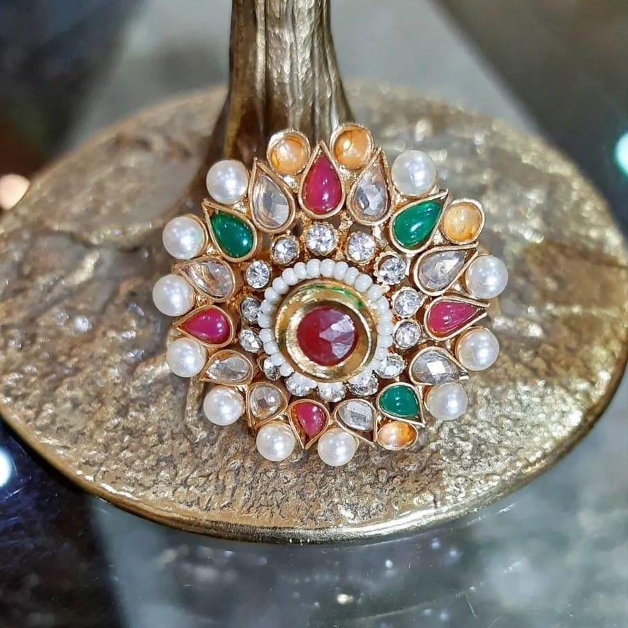 Navratna Kundan ring